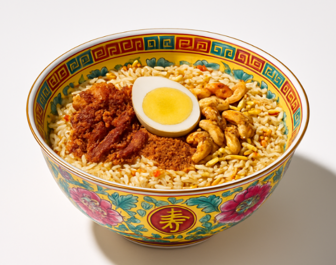 Rainbow Garlic Fried Rice