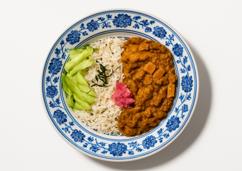 [CL5c] Japanese Beef Curry with Vegetables Rainbow Rice