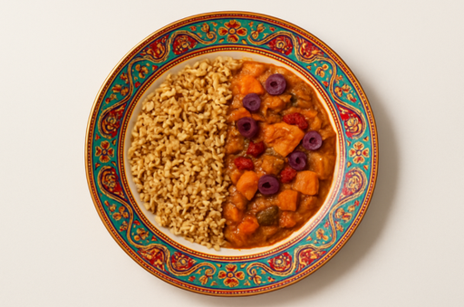 [CL20a] Hearty Beef Stew With Brown Rice Lentil Pilaf